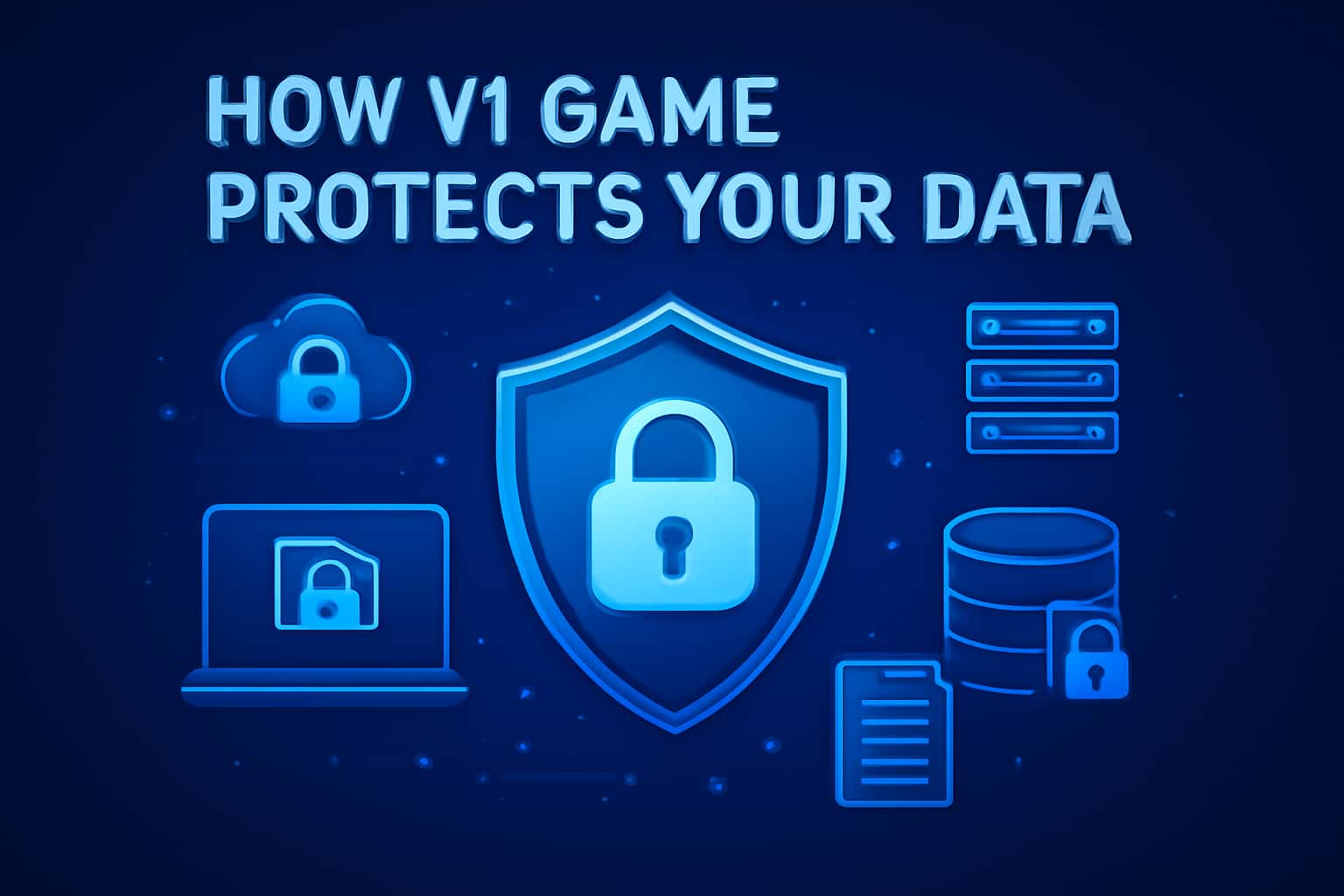 An informative representation of data security in gaming, highlighting protective measures.