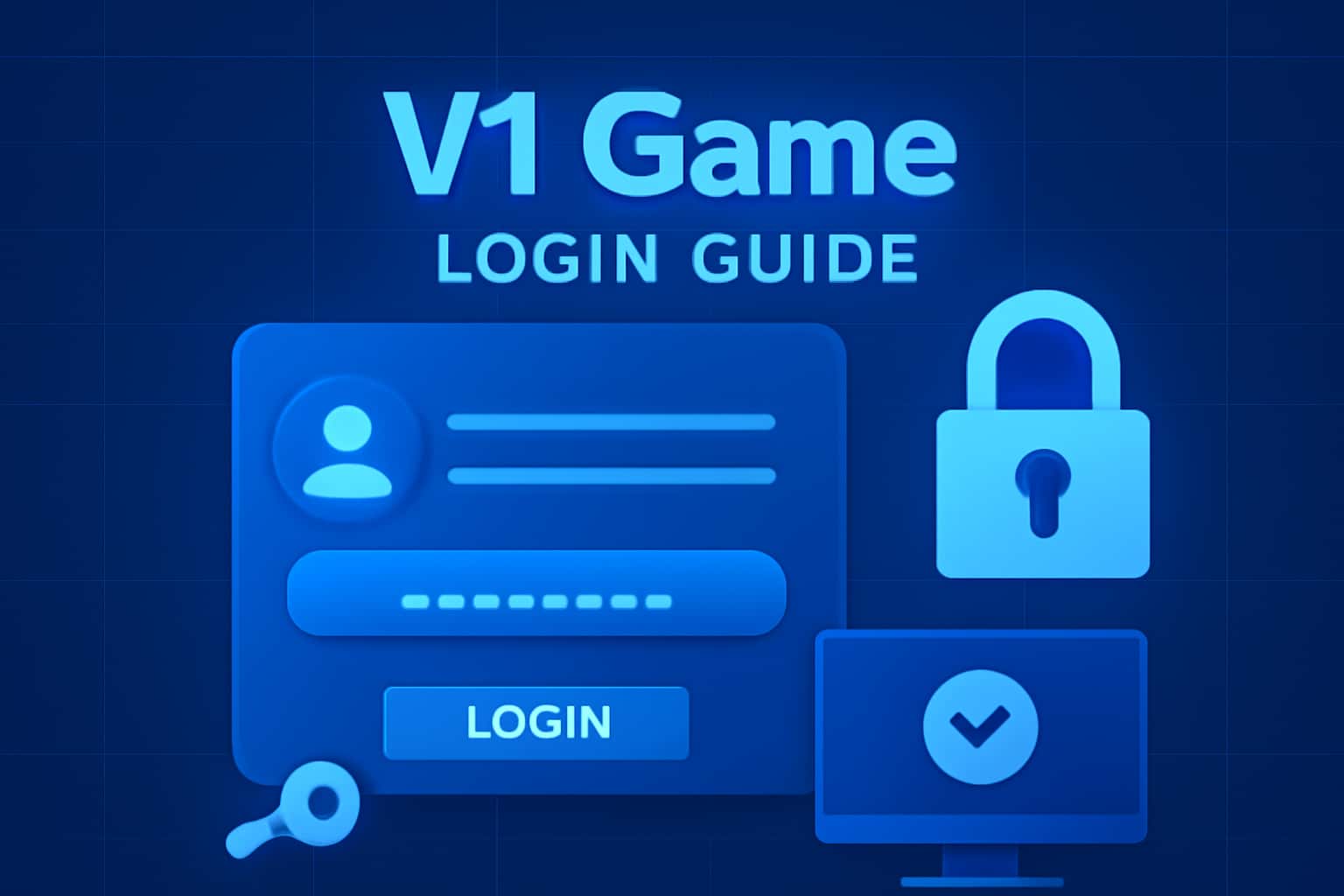 An illustrative representation of the V1 Game Login Guide with a focus on the login process.