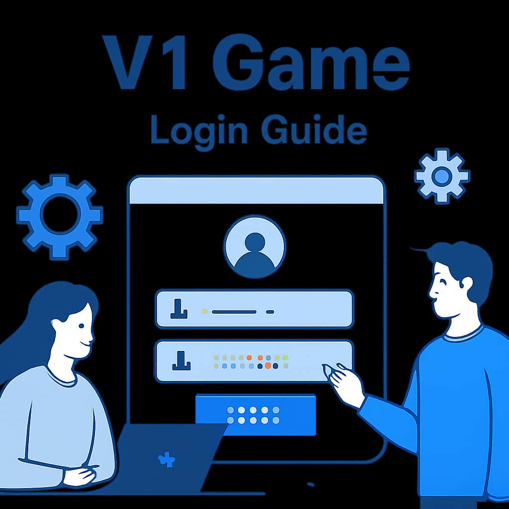 An educational diagram about the V1 Game Login process.