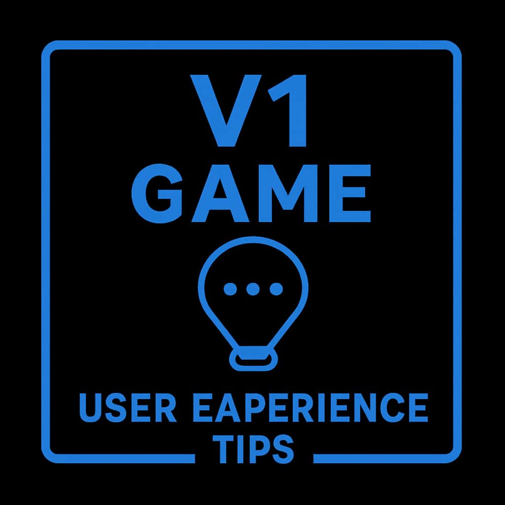 An icon representing V1 Game User Experience Tips.
